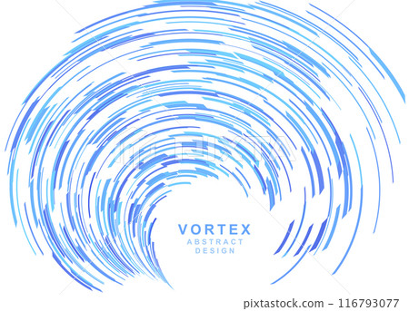 Blue swirl texture combined with curved lines 116793077
