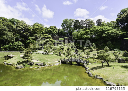 綠意盎然的金澤城玉泉院丸庭園 116793135