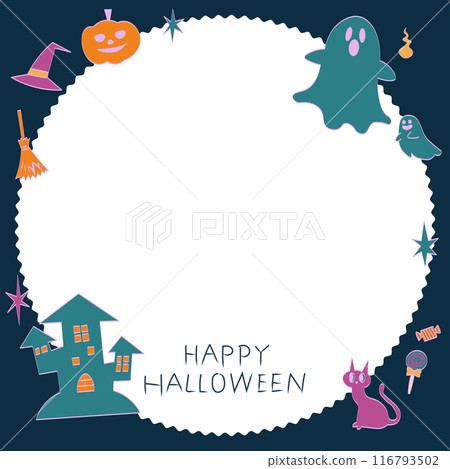 Happy Halloween message card 04 116793502
