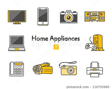 Icon collection Home appliances 02 116793660