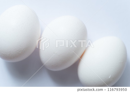 Eggs on a white background Eggs on a white background 116793950