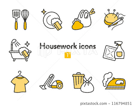 Icon collection Housework 116794851