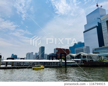 東京灣_日出碼頭_日出碼頭_竹芝小船碼頭景觀 東京灣_日出碼頭_日出碼頭_竹芝小船碼頭景觀 116794915