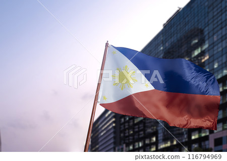 The Philippines flag flying The Philippines flag flying 116794969