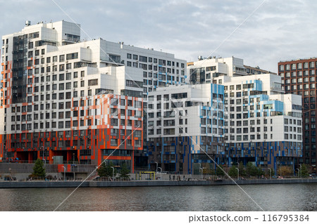 modern high-rise multi-storey business class building, residential complex 116795384