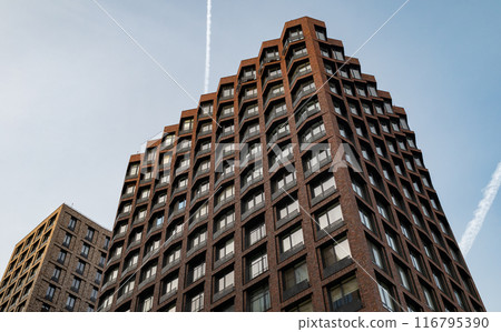 modern high-rise multi-storey business class building, residential complex 116795390