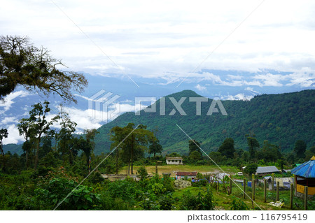Scenic Beauty of Sillery Gaon in Kalimpong with Mountain View 116795419