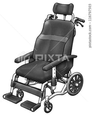 Assisted wheelchair (black) 116797503