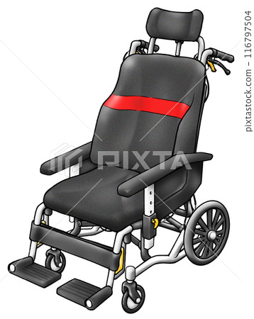 Assisted wheelchair (red) Assisted wheelchair (red) 116797504