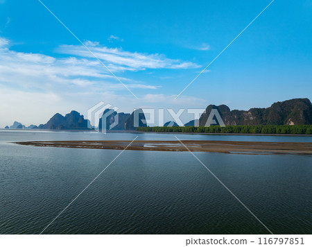 Amazing view beach Tropical beach sea in the beautiful Phuket island Thailand 116797851