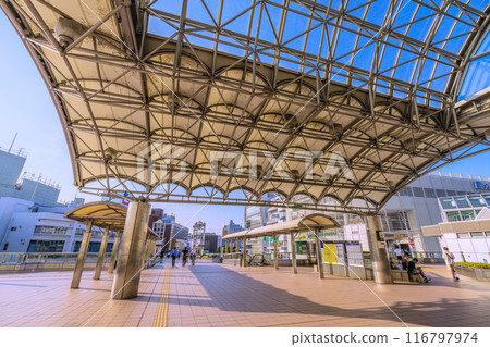 Chigasaki cityscape in Japan Chigasaki Station (North Exit), which is served by two lines, the Tokaido Main Line and the Sagami Line, July 21, 2024 116797974
