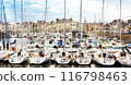 a view of a beautiful breton harbour 116798463
