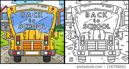 First Day of School Back to School Bus  116798601