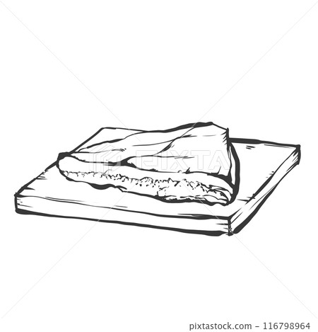 Tontoro 大塊肉手寫畫筆繪畫風格插畫 116798964