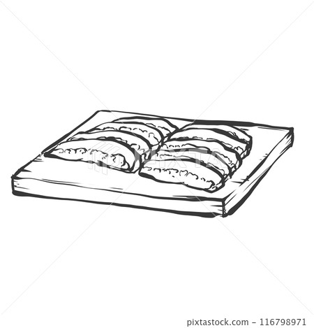 Tontoro Yakiniku 的手寫毛筆繪畫風格插圖 116798971