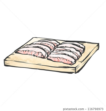 Tontoro Yakiniku 的手寫毛筆繪畫風格插圖 Tontoro Yakiniku 的手寫毛筆繪畫風格插圖 116798973