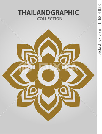 Vector element ethnic decorative ornament ethnic thai illustration Vector element ethnic decorative ornament ethnic thai illustration 116801038
