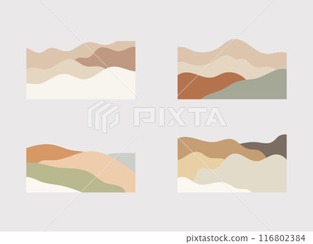 Abstract shape. Aesthetic shape corner set. Vector. Illustration. Abstract shape. Aesthetic shape corner set. Vector. Illustration. 116802384