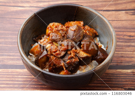 Mabo Eggukuro on rice 116803046