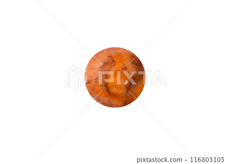 Delicious colorful asian mochi sweets with rice dough shell 116803105