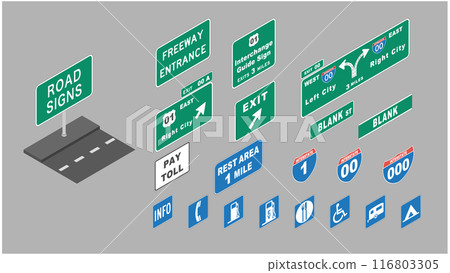 等距道路標誌 116803305