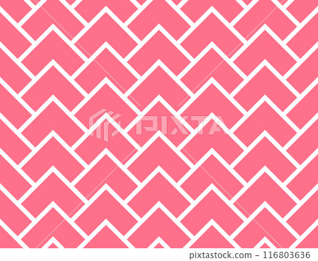 Abstract geometric pattern. A seamless vector background. White and pink ornament. Graphic modern pattern. Simple lattice graphic design 116803636