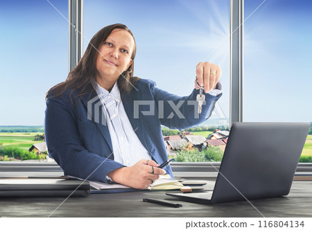 estate agent woman estate agent woman 116804134