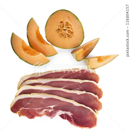 ham and melon in studio 116804157