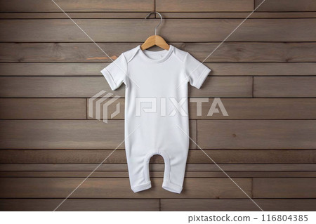 Children's bodysuit. Mockup. Clothes for newborns. Children's bodysuit. Mockup. Clothes for newborns. 116804385