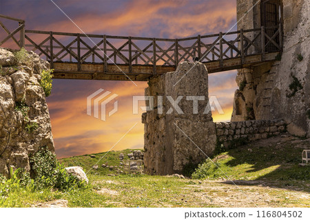 The ayyubid castle of Ajloun (built in the 12th century) in northern Jordan, Middle East The ayyubid castle of Ajloun (built in the 12th century) in northern Jordan, Middle East 116804502