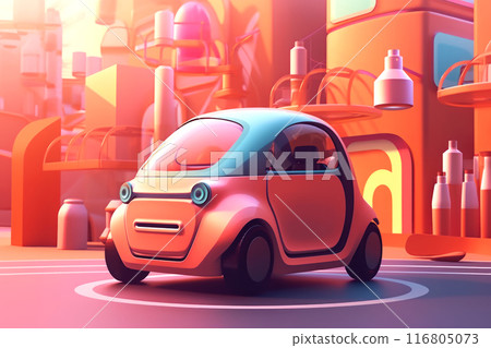 Dive into the future with this eye-catching illustration of a compact Dive into the future with this eye-catching illustration of a compact 116805073