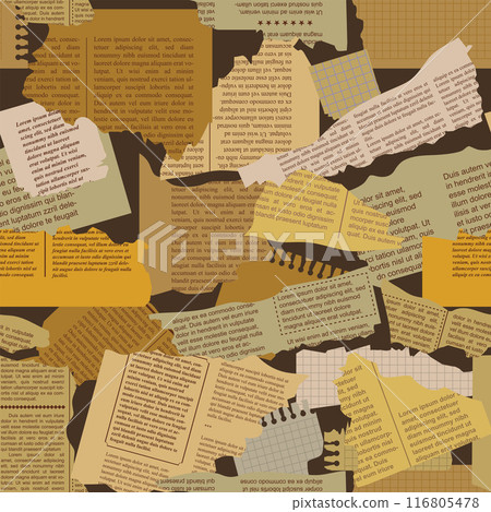 Newspaper. Seamless pattern 116805478