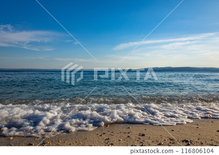 Croatia. Beautiful nature and landscape. A perfect summer holidays travel destination. Beach in the coast of Adriatic Sea 116806104