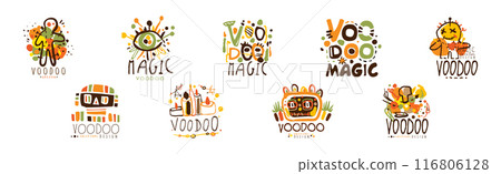 Voodoo Original Design Logo and Label Collection Vector Set 116806128