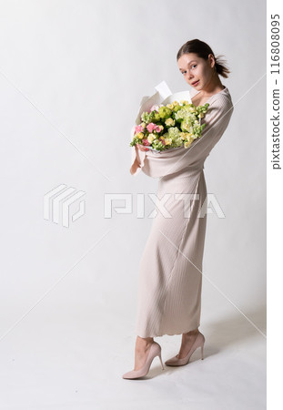 beautiful young white woman model beauty style dress lady elegant fashion flowers attractive beautiful young white woman model beauty style dress lady elegant fashion flowers attractive 116808095