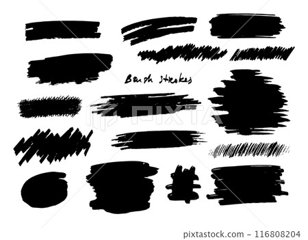 Cute paper notes for daily planner. Bullet journal hand drawn vector elements for notebook. Washi Cute paper notes for daily planner. Bullet journal hand drawn vector elements for notebook. Washi 116808204