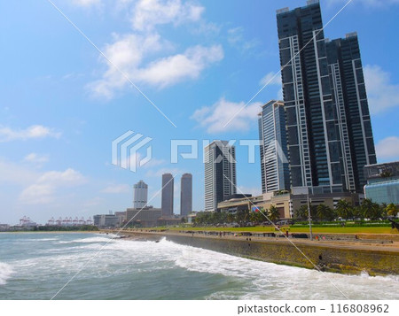 Buildings along the seafront (Colombo, Sri Lanka) 116808962