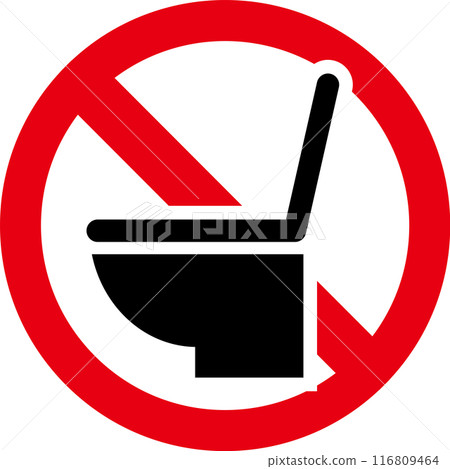 Icon indicating that toilets are not available for use or rental Icon indicating that toilets are not available for use or rental 116809464