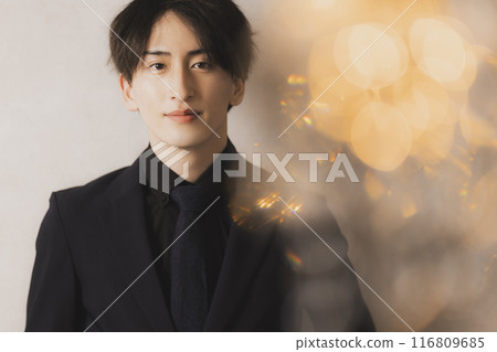 Man in black suit Man in black suit 116809685