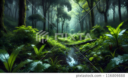 Rainy Forest 116809888