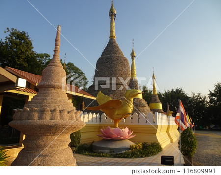 Wat Chedi Hoi 由牡蠣殼製成,大城府,泰國 Wat Chedi Hoi 由牡蠣殼製成,大城府,泰國 116809991
