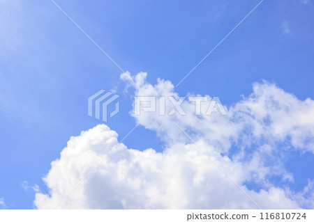 Summer blue sky and white clouds Summer blue sky and white clouds 116810724