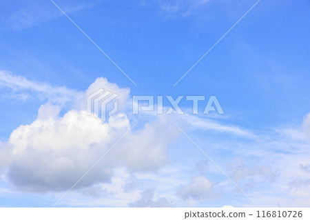 Summer blue sky and white clouds Summer blue sky and white clouds 116810726