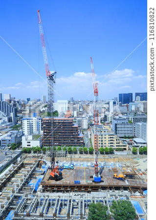 高層公寓建築工地 116810822