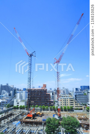 高層公寓建築工地 高層公寓建築工地 116810826