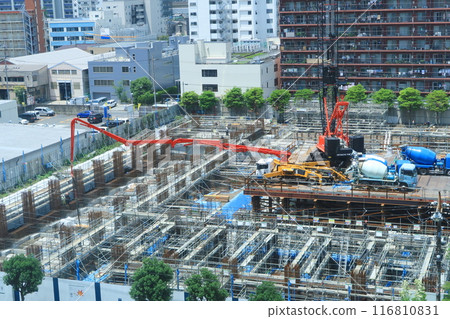 高層公寓建築工地 高層公寓建築工地 116810831