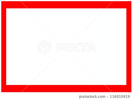Red frame Red frame 116810919