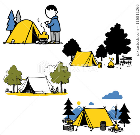 帳篷的簡單圖解 帳篷的簡單圖解 116811266