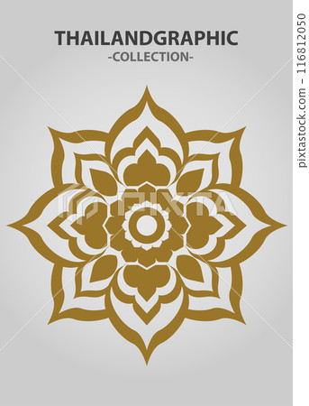 Vector element ethnic decorative ornament ethnic thai illustration Vector element ethnic decorative ornament ethnic thai illustration 116812050