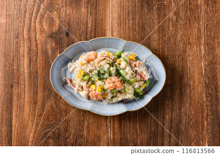 毛豆海鮮奶油抓飯 116813566